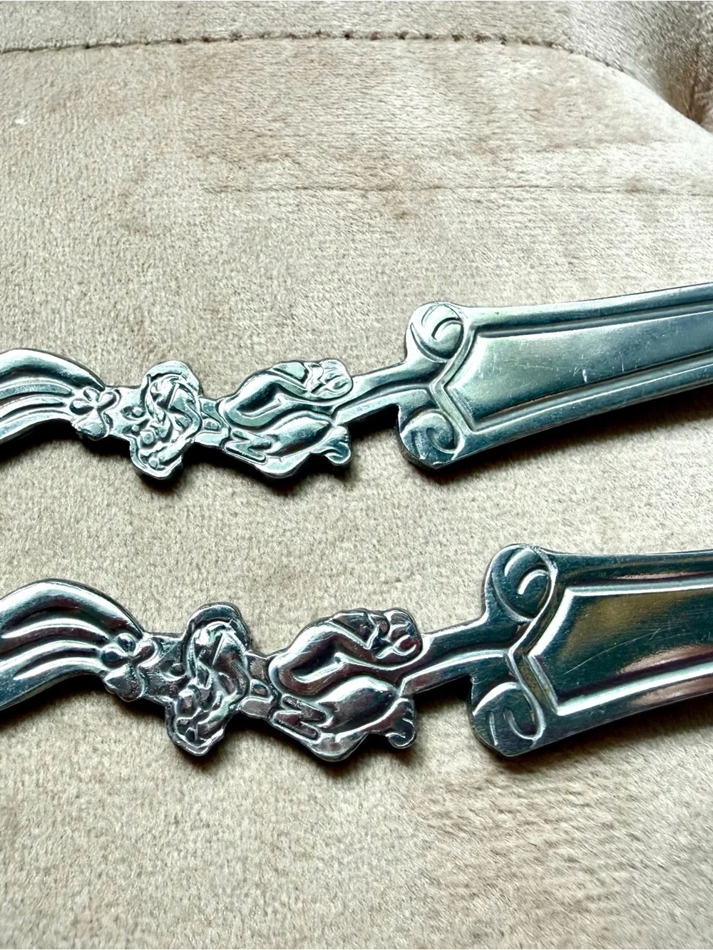 Vintage Nestle Quik Stainless Steel Spoons set of 2
